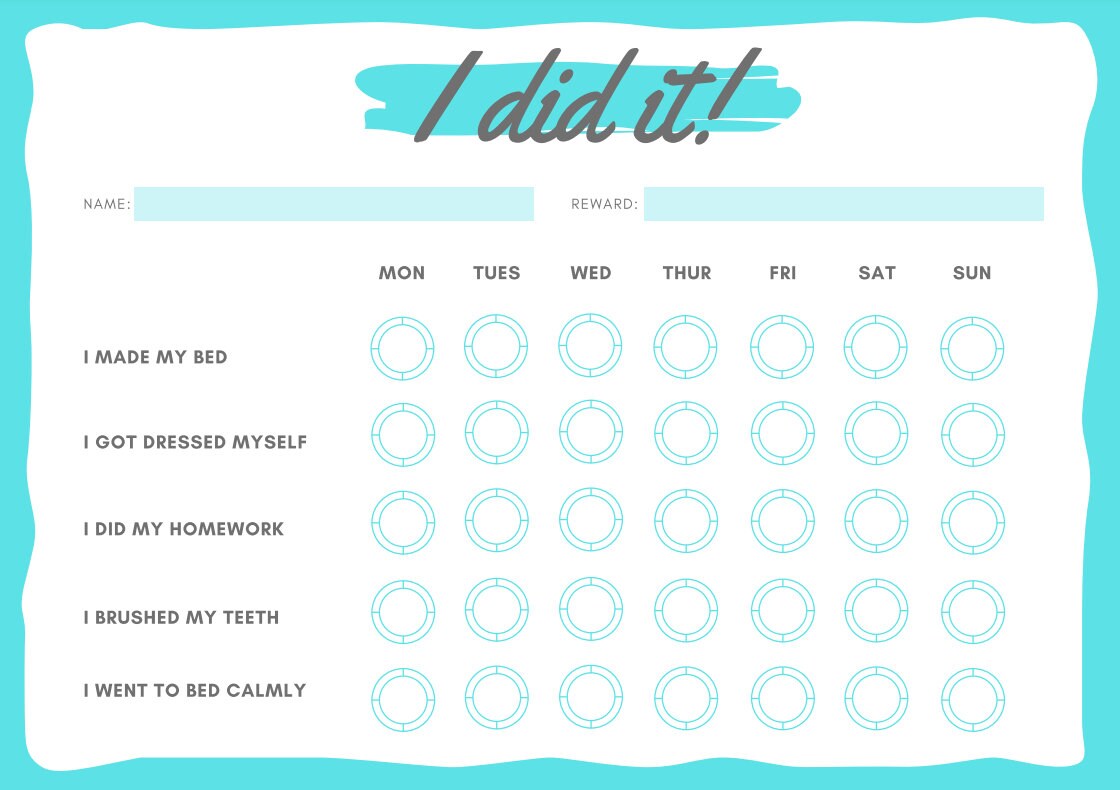 Free Printable Adhd Behavior Charts Printable Templates By Nora