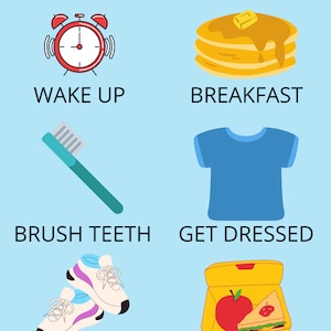 Morning Routine for kids ADHD/ODD printable