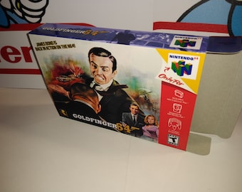 Goldfinger 64-vervangende doos - N64 Nintendo 64 Romhack - dozen van de hoogste kwaliteit ter wereld!