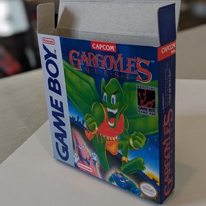 Gargoyle&#39;s Quest Replacement Box - Nintendo Game Boy - Highest Quality Boxes in the World!
