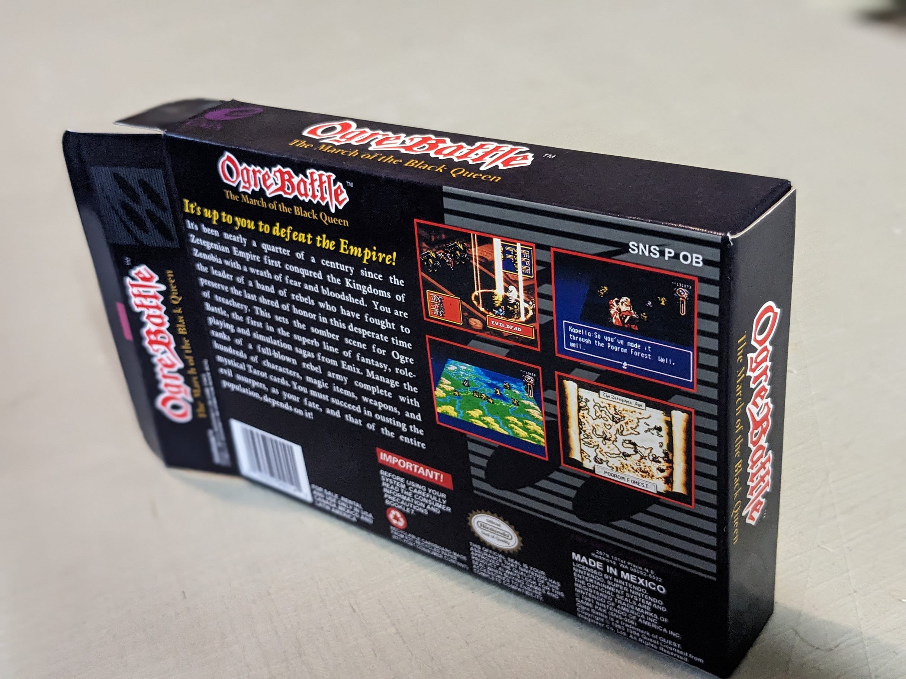 Ogre Battle: the March of the Black Queen Replacement Box Ogre Battle: the March of the Black Queen Replacement Box