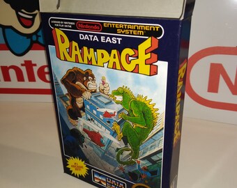 Vintage Nintendo NES Rampage Video Game Original 1988 Comic Book