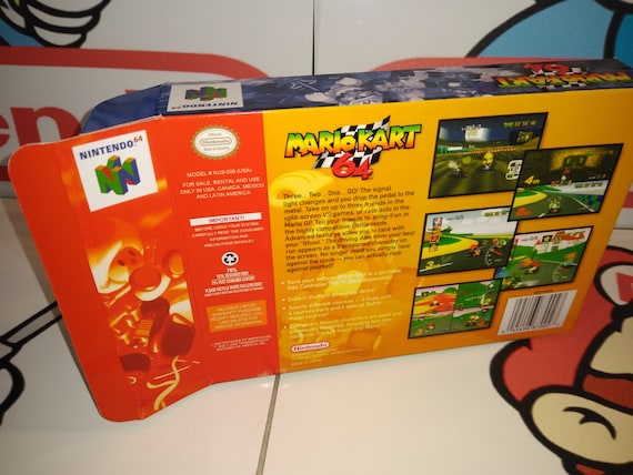 Mario Kart 64 Replacement Box - N64 Nintendo 64 - Highest Mario Kart 64 Replacement Box - N64 Nintendo 64 - Highest