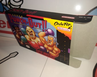 Super punch out!! Vervangende doos: Super Nintendo Punch Out SNES: dozen van de hoogste kwaliteit ter wereld!