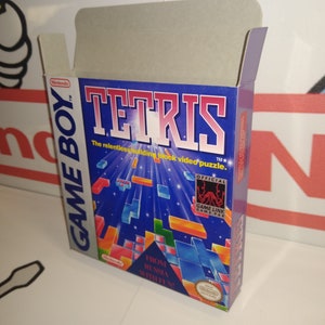 Tetris Replacement Box - Nintendo Game Boy - Highest Quality Boxes in the World!