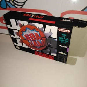 NBA Jam Replacement Box - Super Nintendo SNES - Highest Quality Boxes in the World!