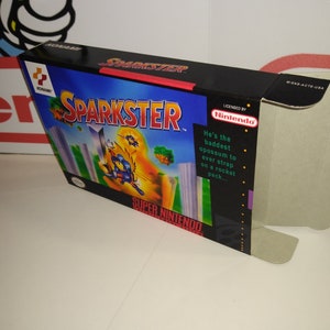 Sparkster Replacement Box - Super Nintendo SNES - Highest Quality Boxes in the World!
