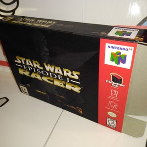 Star Wars Episode I: Racer Replacement Box - N64 Nintendo 64 - Highest Quality Boxes in the World!