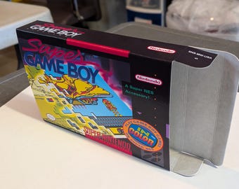 Super Game Boy Replacement Box - Super Nintendo SNES - Highest Quality Boxes in the World!
