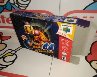 Bomberman 64: The Second Attack! Replacement Box - N64 Nintendo 64 - Highest Quality Boxes in the World!