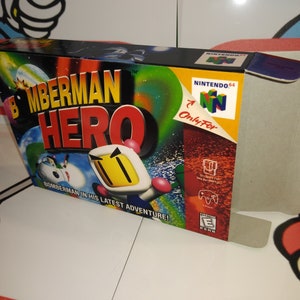 Bomberman Hero Replacement Box - N64 Nintendo 64 - Highest Quality Boxes in the World!