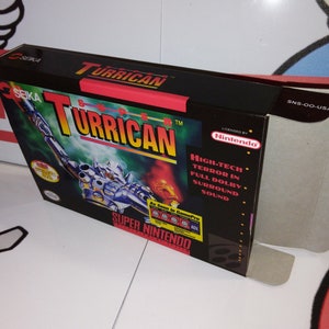 Super Turrican Replacement Box - Super Nintendo SNES - Highest Quality Boxes in the World!