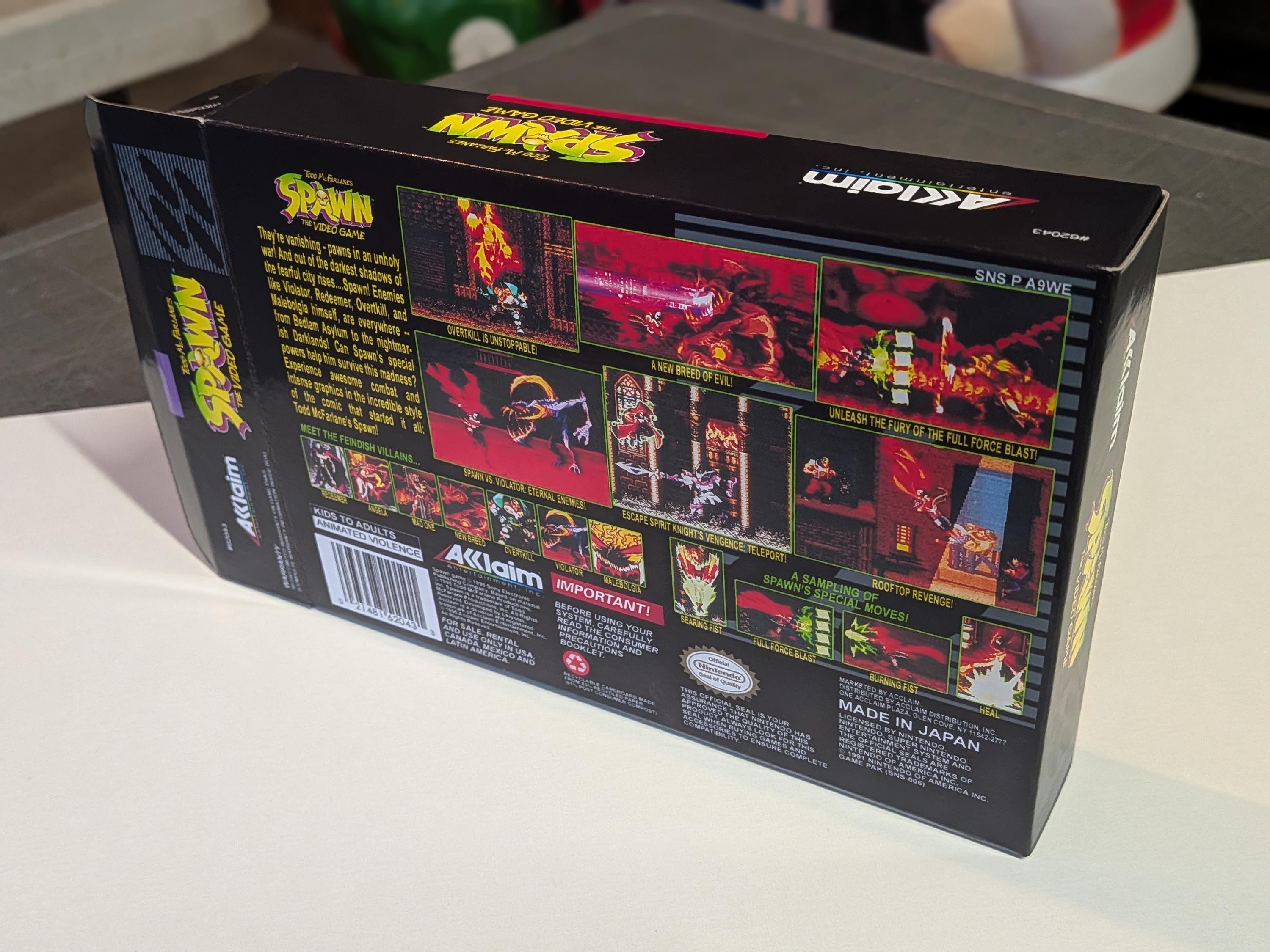 Spawn Box Spawn Replacement Box - Super Nintendo SNES - Highest Quality Boxes in ...