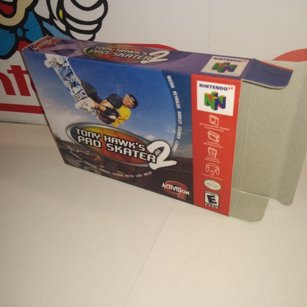 Tony Hawk's Pro Skater 2 Replacement Box - N64 Nintendo 64 - Highest Quality Boxes in the World!