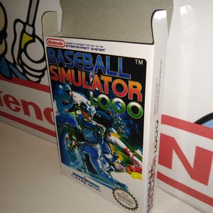 Baseball Simulator 1.000 Replacement Box - Nintendo NES - Highest Quality Boxes in the World!
