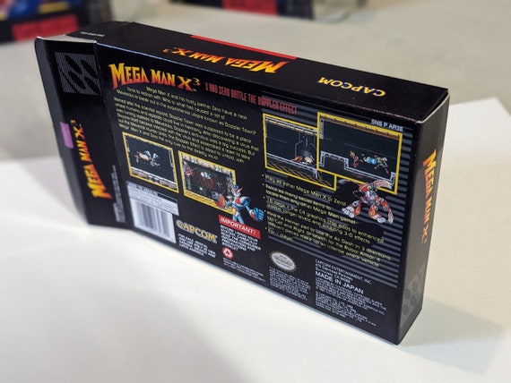 おもちゃ x3 Box Mega Man X3 Replacement Box - Super Nintendo SNES - Highest