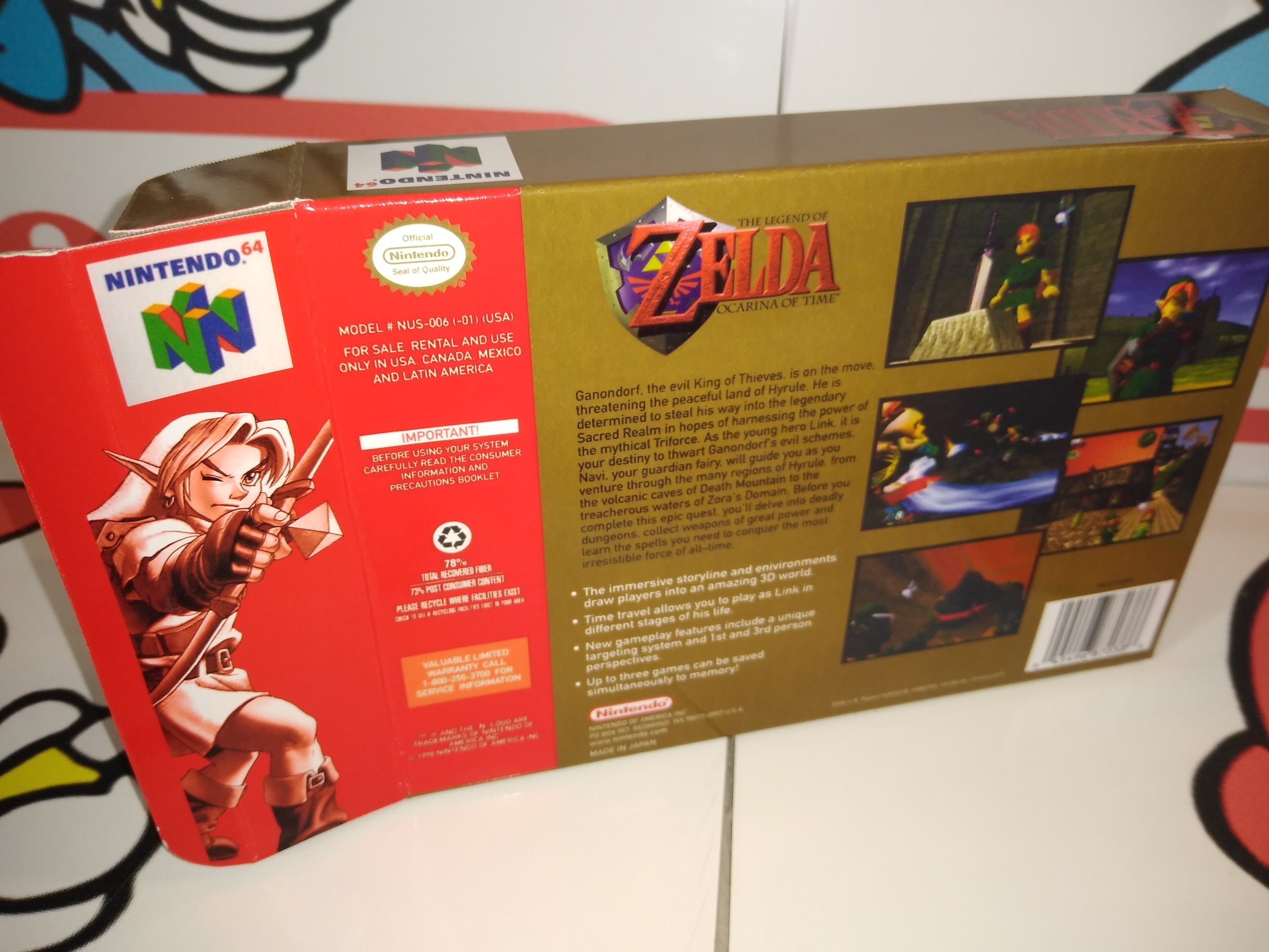 The Legend of Zelda: Ocarina of Time Replacement Box - N64