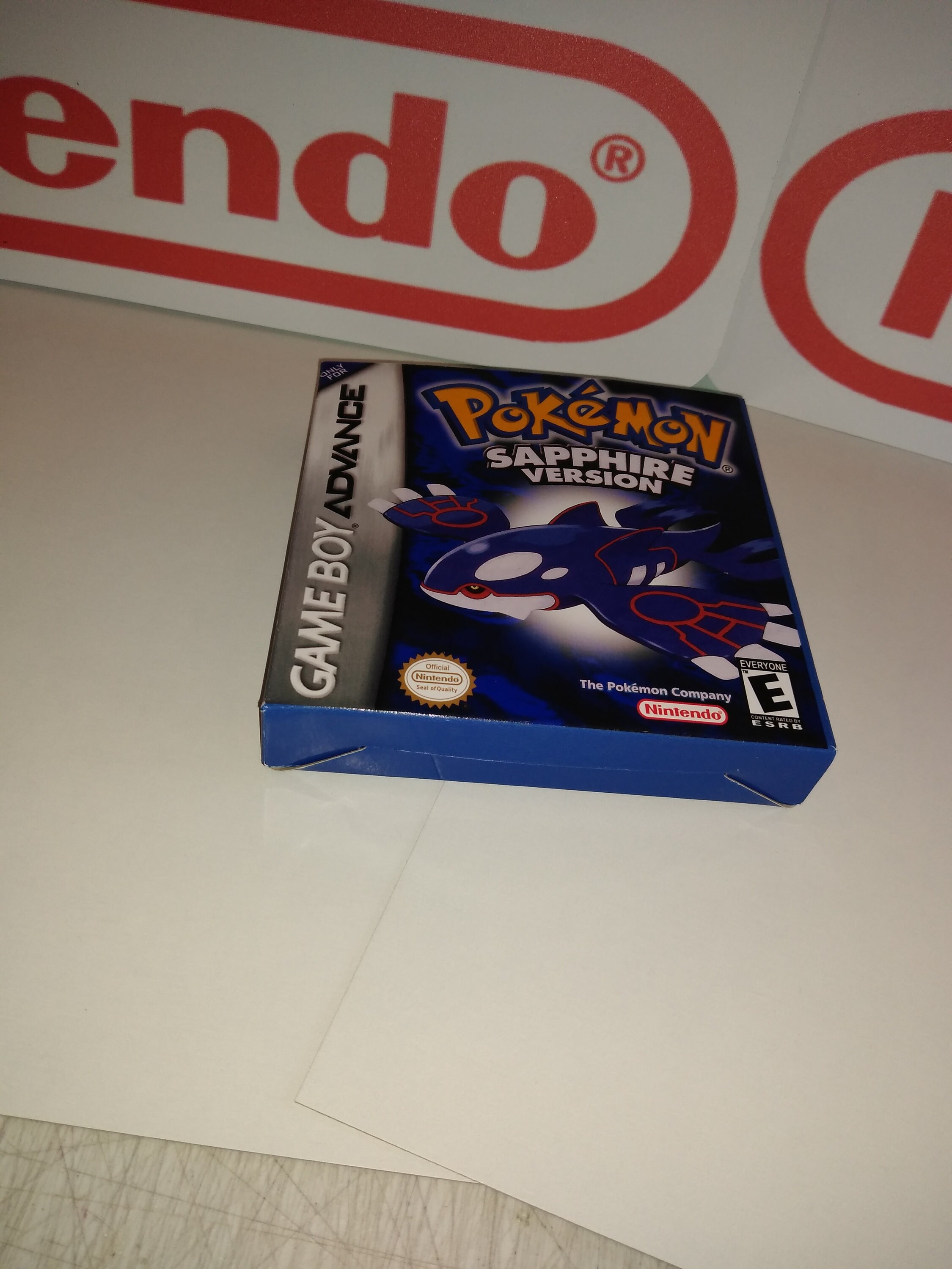 Gba Video Boxes Pokemon Sapphire GBA Replacement Box - Pokémon Nintendo Game Boy ...