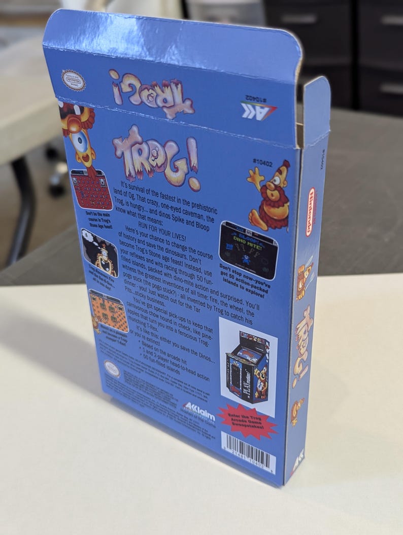 Trog Replacement Box - Nintendo NES - Highest Quality Boxes in the ...