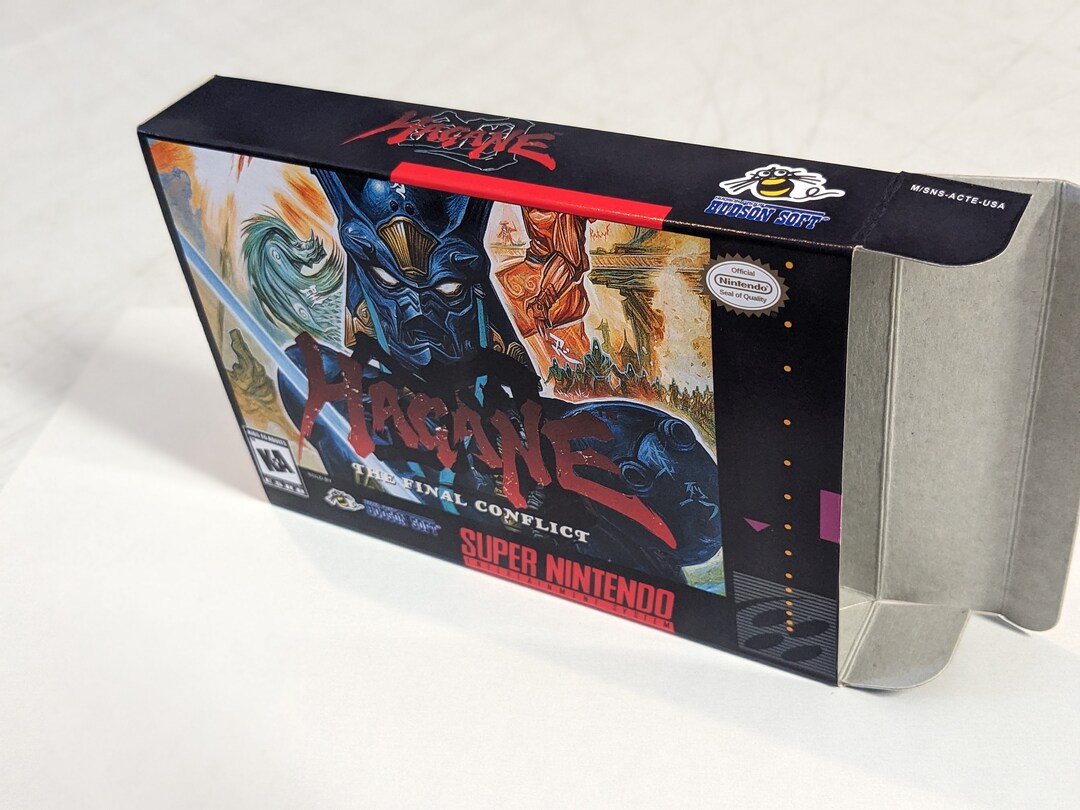 HAGANE「Super Villan」 Hagane Replacement Box - Super Nintendo SNES - Highest