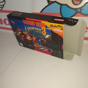 Donkey Kong Country 3: Dixie Kong&#39;s doppelter Ärger! Ersatzbox - Super Nintendo SNES - Hochwertige Boxen der Welt!