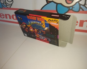 Donkey Kong Country 3: Dixie Kong's Double Trouble! Vervangende doos: Super Nintendo SNES: dozen van de hoogste kwaliteit ter wereld!