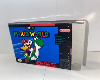 Super Mario World Replacement Box - Super Nintendo SNES - Highest Quality Boxes in the World!