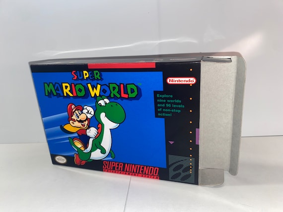 Super Mario World Replacement Box - Super Nintendo SNES - Highest