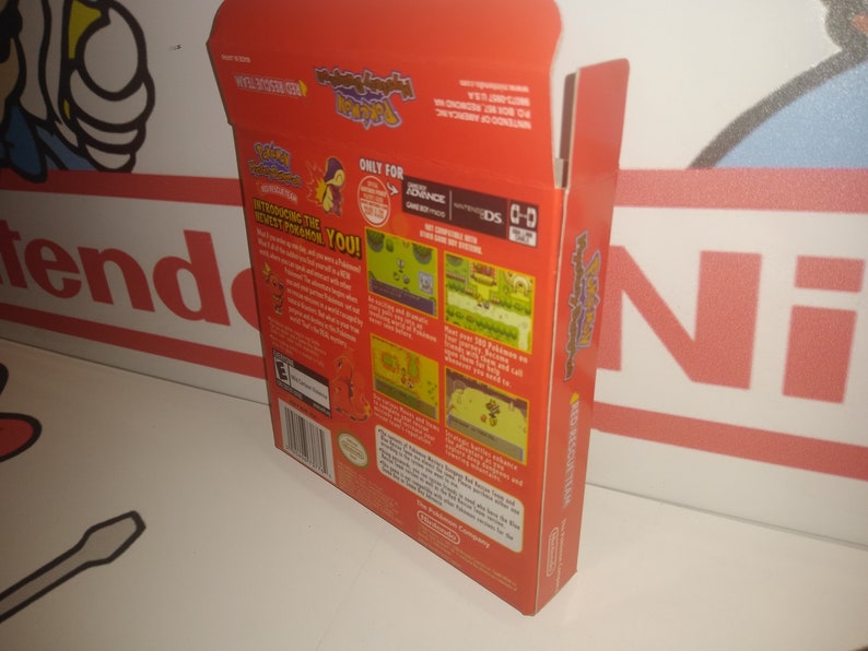 Gba Video Boxes Pokemon Mystery Dungeon Red Rescue Team GBA Replacement Box - Pokémon ...