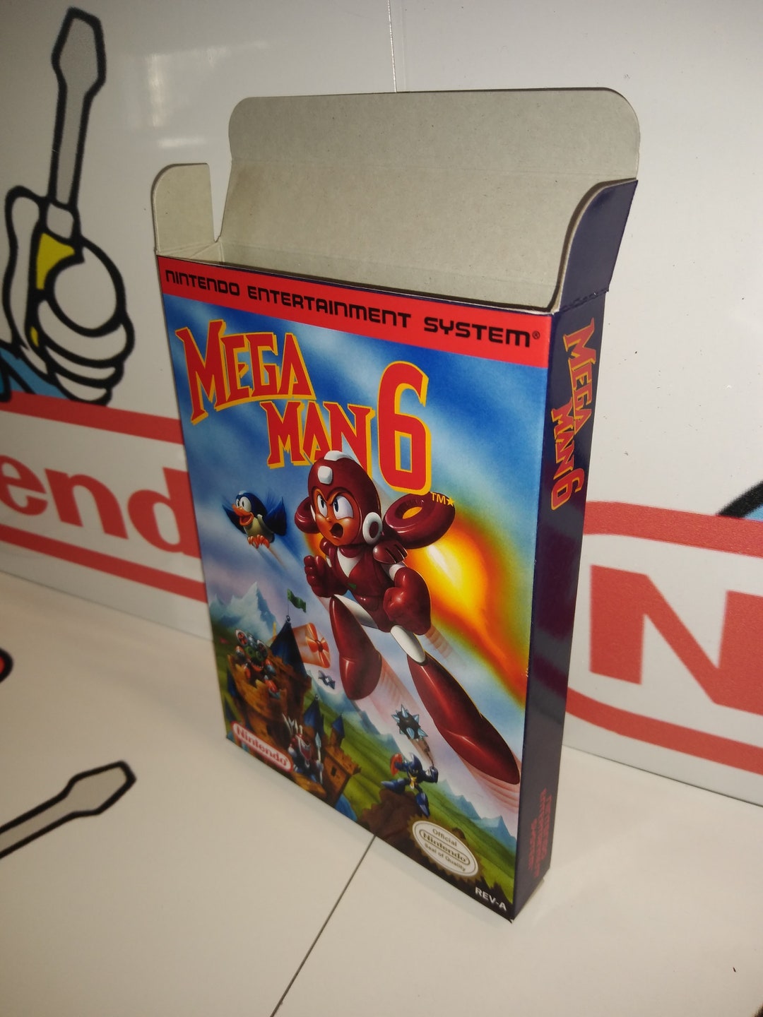 Mega Man 6 Replacement Box Nintendo NES Highest Quality Boxes In mega-man-6-replacement-box-nintendo-nes-highest-quality-boxes-in