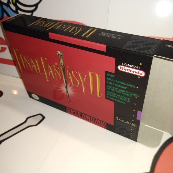 Final Fantasy II (2) Replacement Box - Super Nintendo SNES - Highest Quality Boxes in the World!