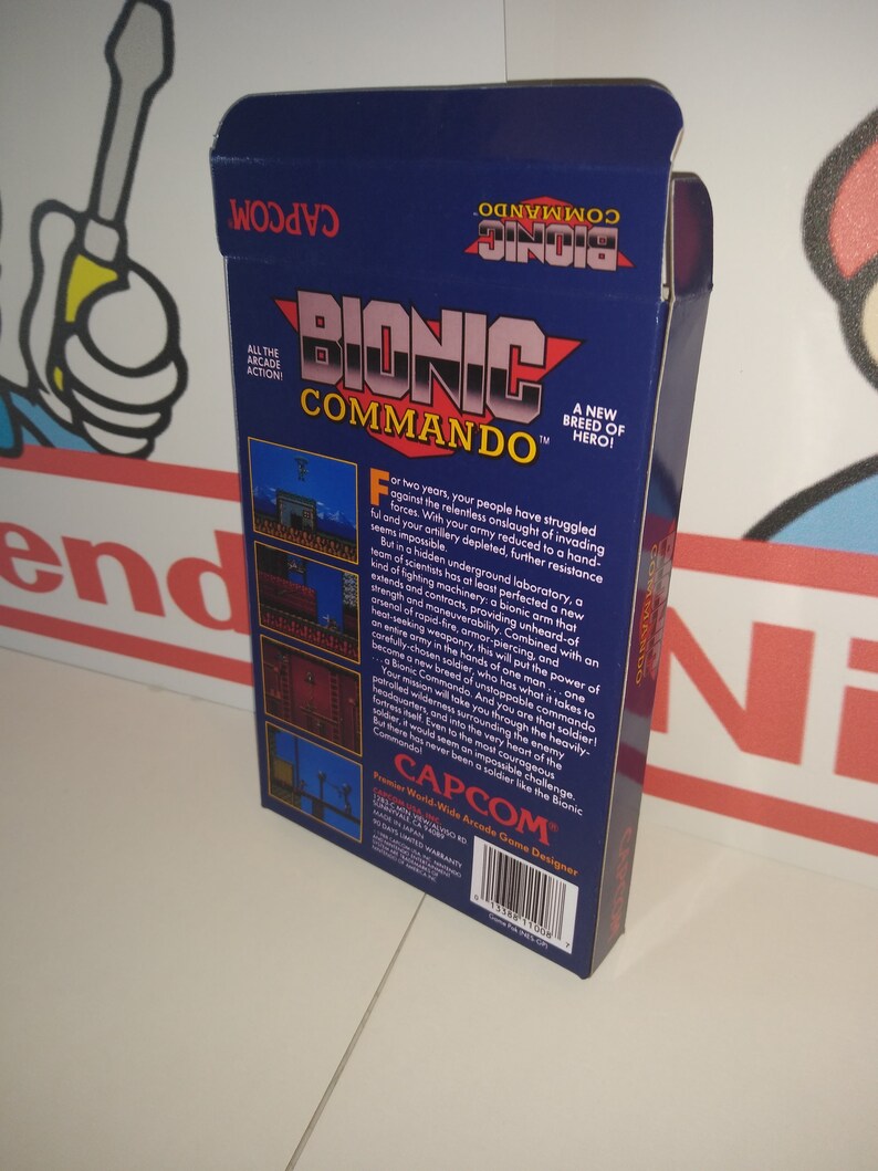 Bionic Commando Replacement Box - Nintendo NES - Highest Quality Boxes ...