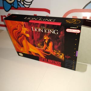 Lion King Replacement Box - Super Nintendo SNES - Highest Quality Boxes in the World!