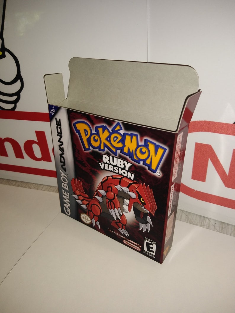 Gba Video Boxes Pokemon Ruby GBA Replacement Box - Pokémon Nintendo Game Boy Advance ...
