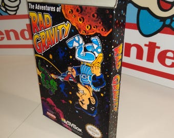 Nintendo Nes the Adventures of Rad Gravity Box - Etsy