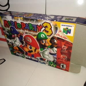 Mario Party 3 Replacement Box - N64 Nintendo 64 - Highest Quality Boxes in the World!