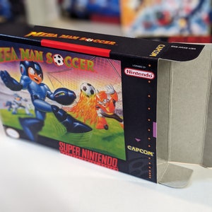 Mega Man Soccer Replacement Box - Super Nintendo SNES - Highest Quality Boxes in the World!