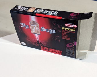 The 7th Saga Replacement Box - Super Nintendo SNES - Highest Quality Boxes in the World!
