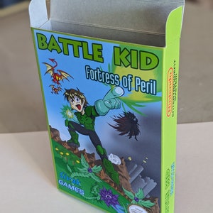 Battle Kid Fortress of Peril Replacement Box - Nintendo NES Romhack - Highest Quality Boxes in the World!