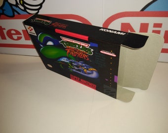 Teenage Mutant Ninja Turtles Tournament Fighters Replacement Box - TMNT Super Nintendo SNES - Highest Quality Boxes in the World!