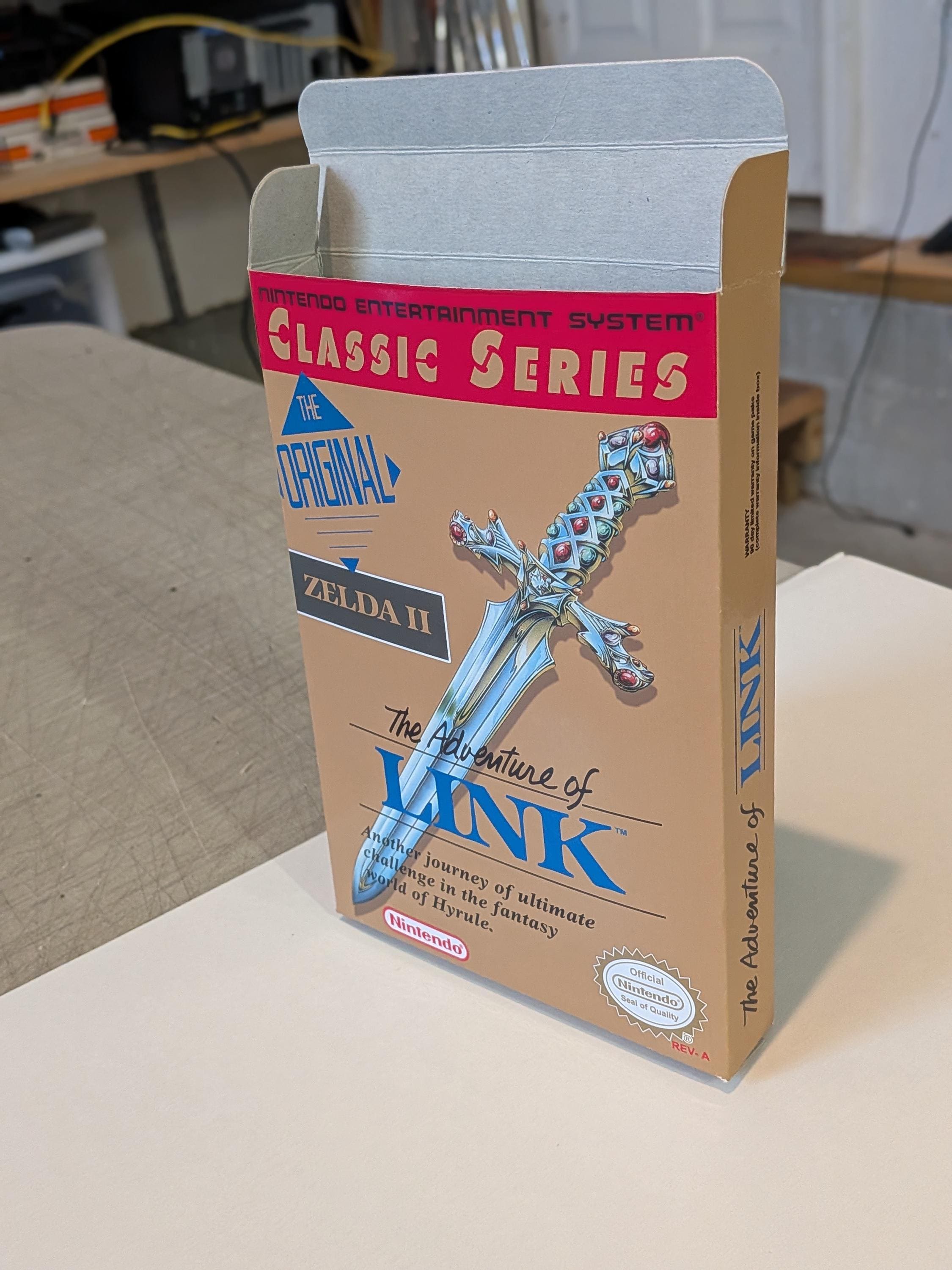 Zelda 2 the Adventure of Link Nes Box - Etsy