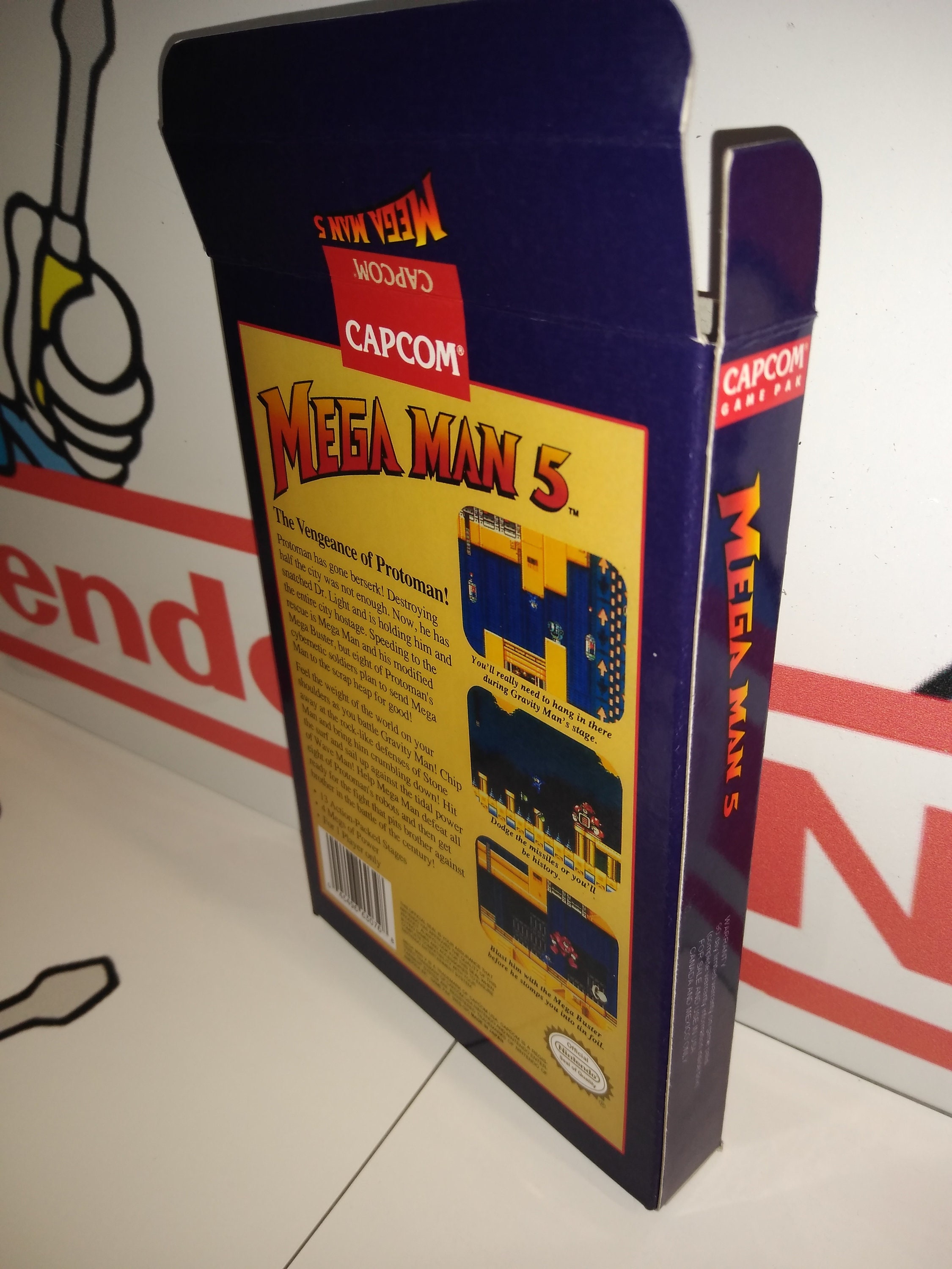 Mega Man 5 Replacement Box - Nintendo NES - Highest Quality Boxes