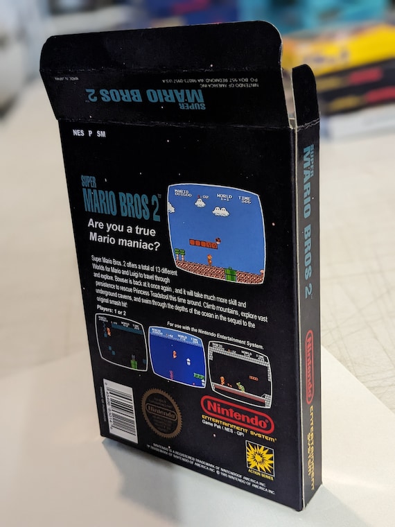 Super Mario Bros. 2 (the Lost Levels) Replacement Box - Nintendo