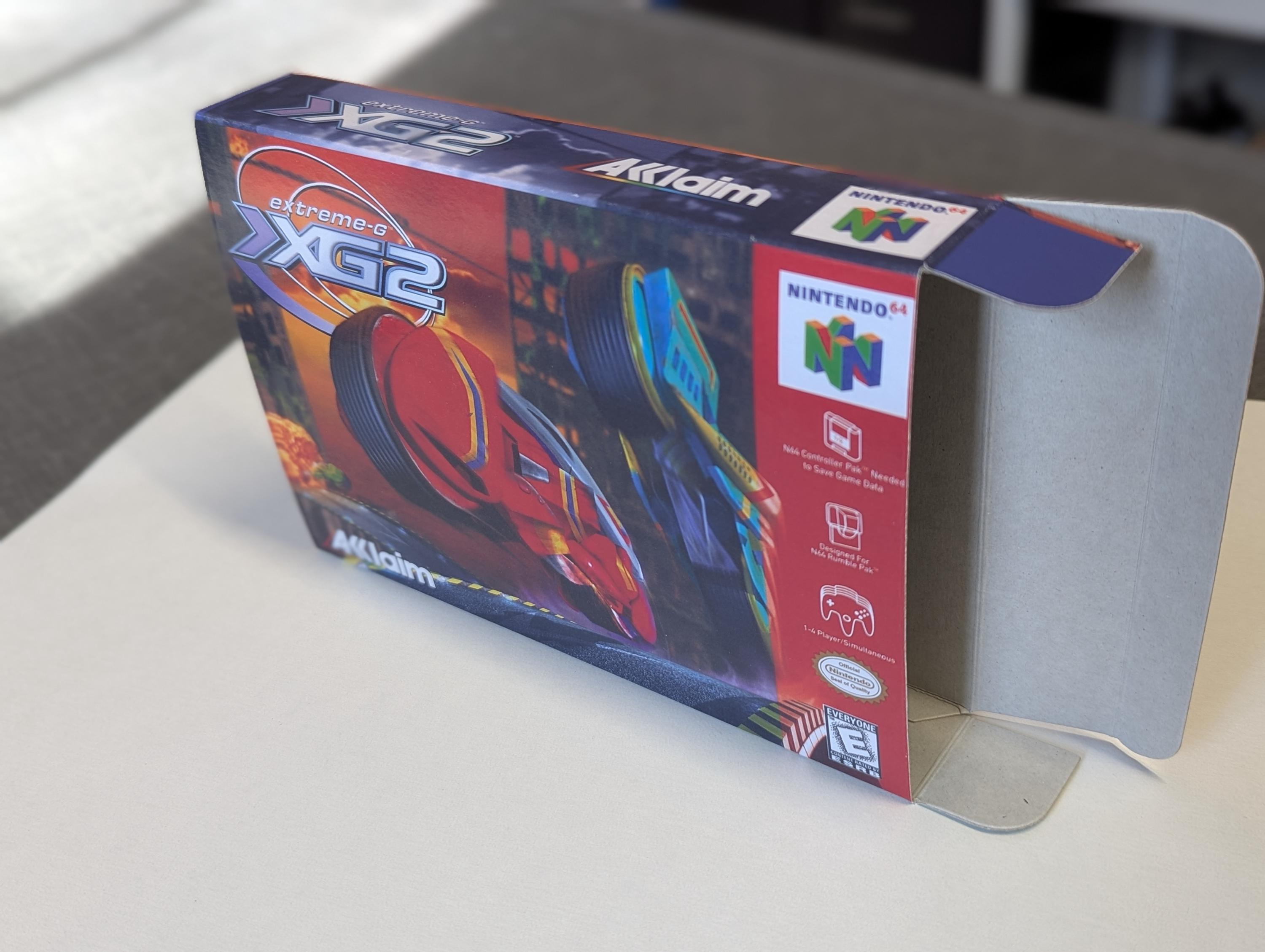 Extreme-g 2 Replacement Box - N64 Nintendo 64 - Highest Quality