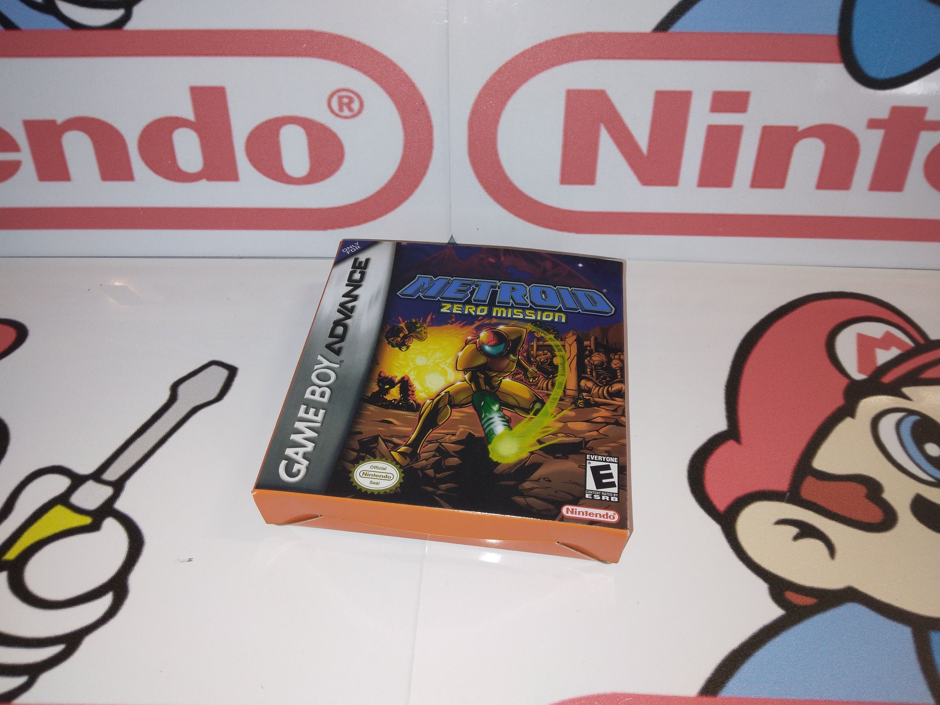 Gba Video Boxes Metroid Zero Mission GBA Replacement Box - Nintendo Game Boy Advance ...