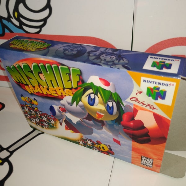 Mischief Makers Replacement Box - N64 Nintendo 64 - Highest Quality Boxes in the World!