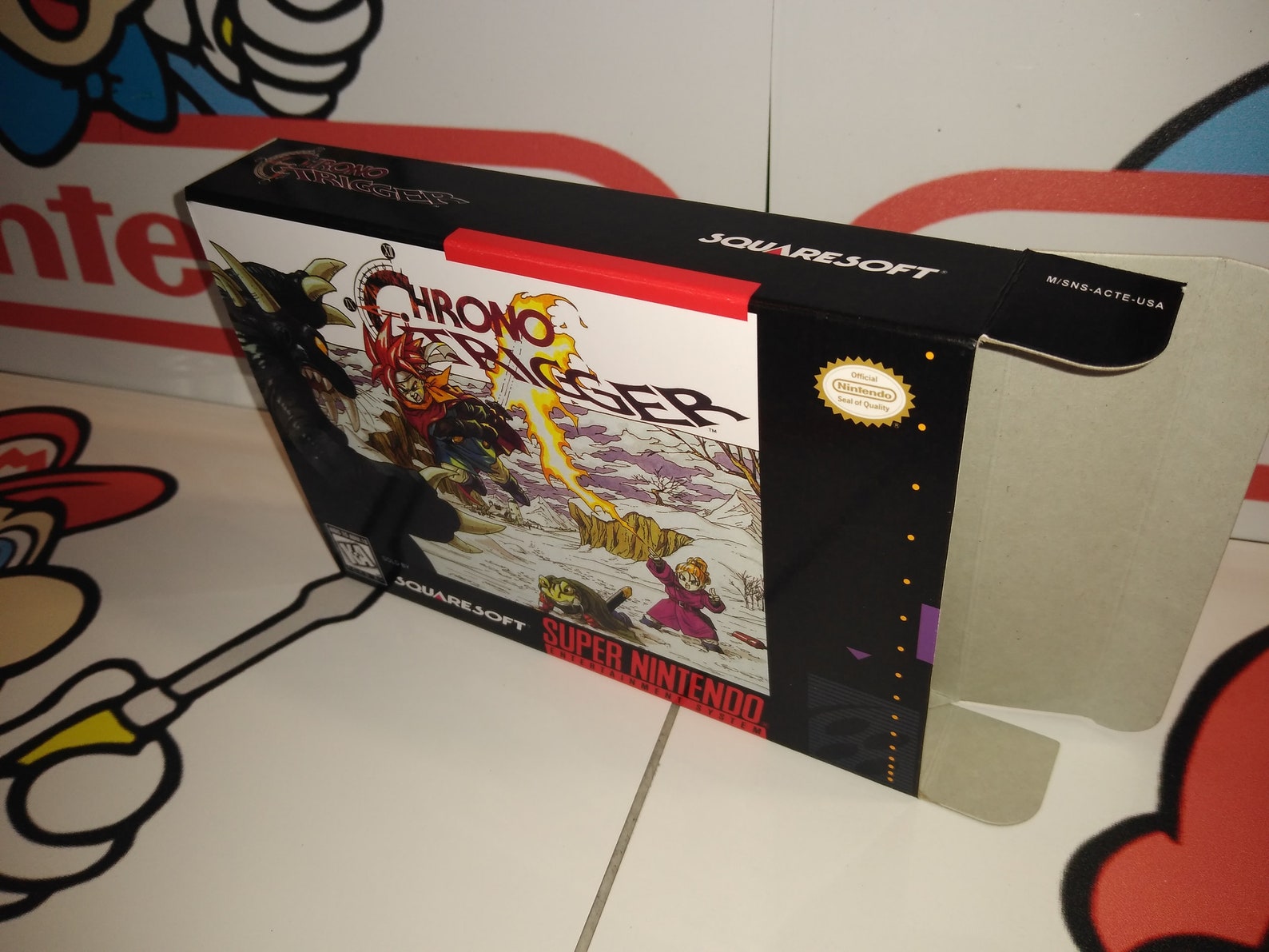 Chronos Box Chrono Trigger Replacement Box - Super Nintendo SNES - Highest Quality ...
