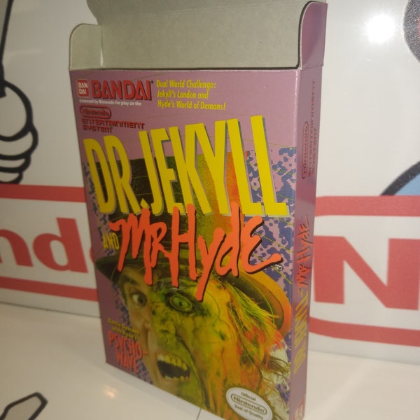 Dr. Jekyll and Mr. Hyde Replacement Box - Nintendo NES - Highest Quality Boxes in the World!