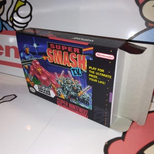 Super Smash TV Replacement Box - Super Nintendo SNES - Highest Quality Boxes in the World!