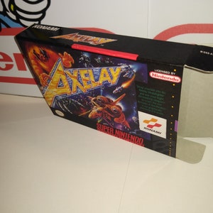 Axelay Replacement Box - Super Nintendo SNES - Highest Quality Boxes in the World!
